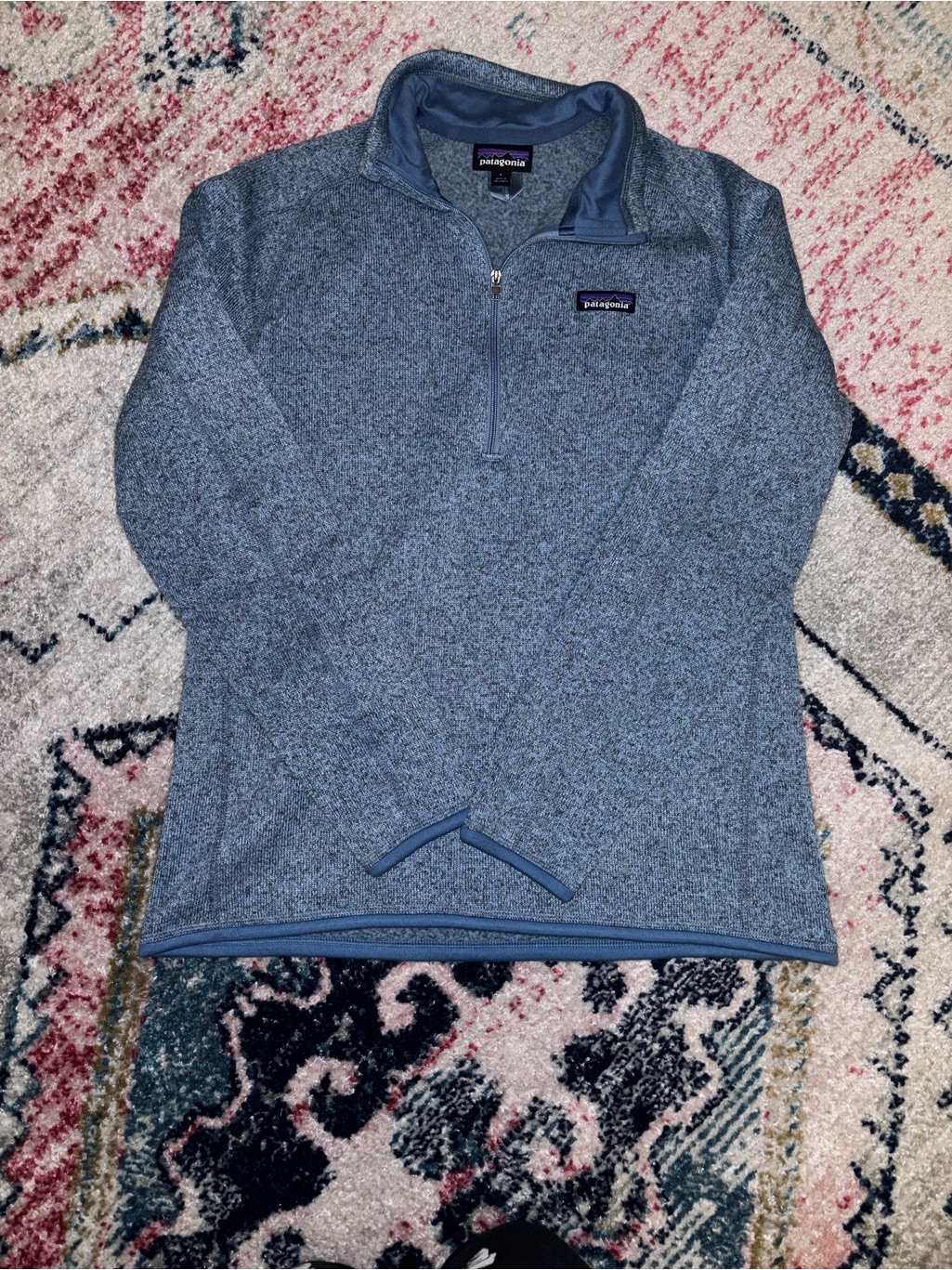 Patagonia Women’s Quarter-Zip Fleece Pullover In Heather Blue
